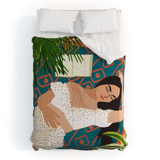 Beach Read Sleep Repeat Comforter