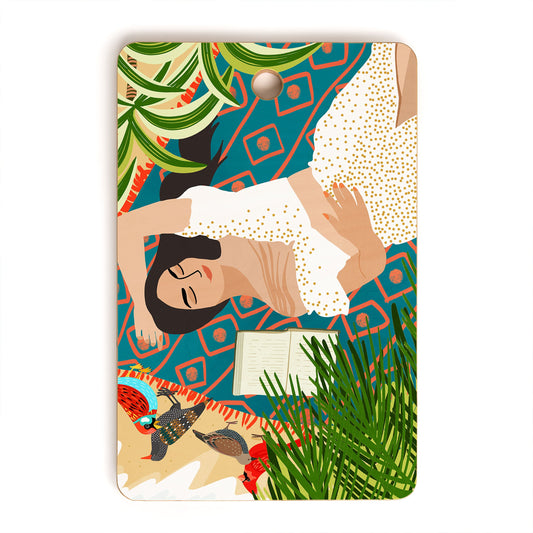 Beach Read Sleep Repeat Cutting Board Rectangle