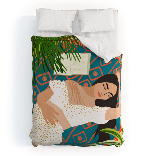 Beach Read Sleep Repeat Duvet Cover