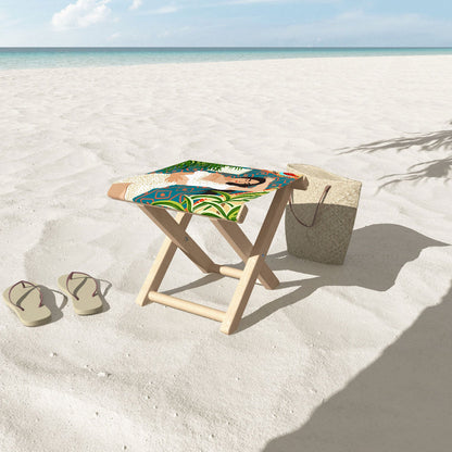 Beach Read Sleep Repeat Folding Stool