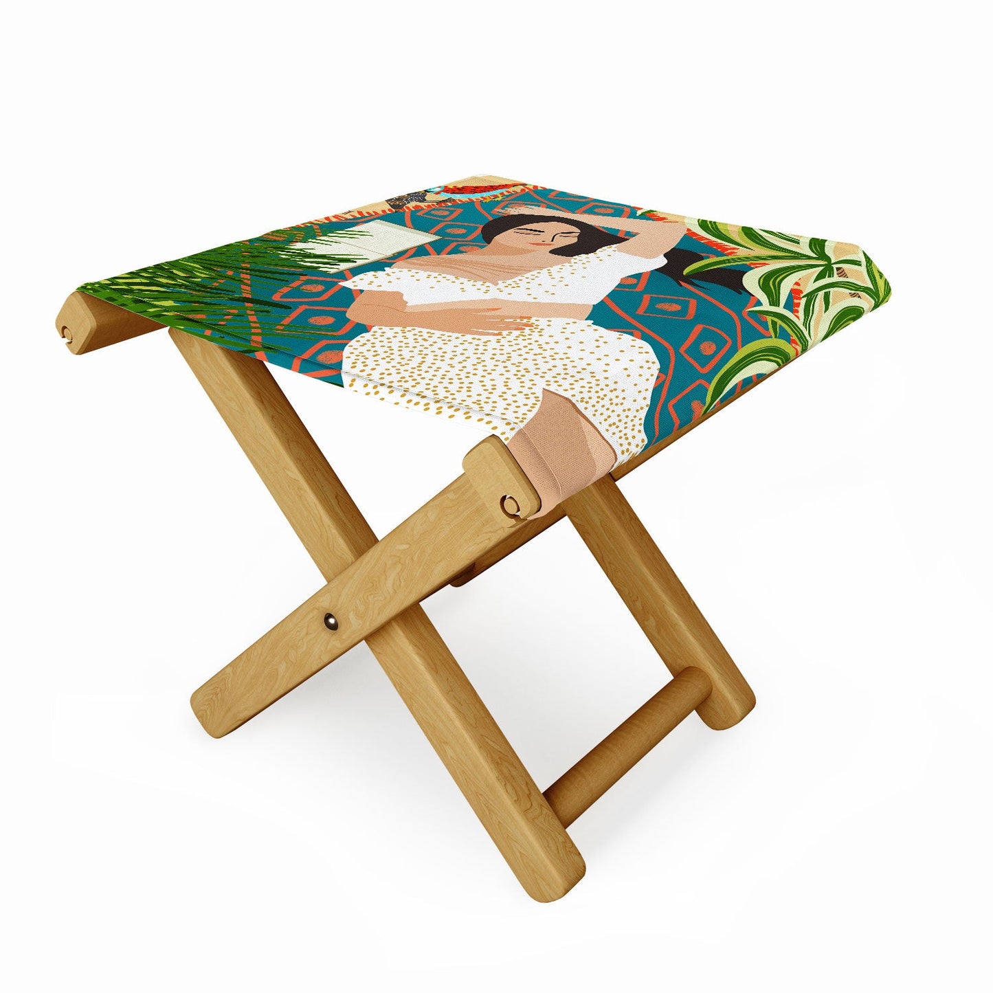 Beach Read Sleep Repeat Folding Stool