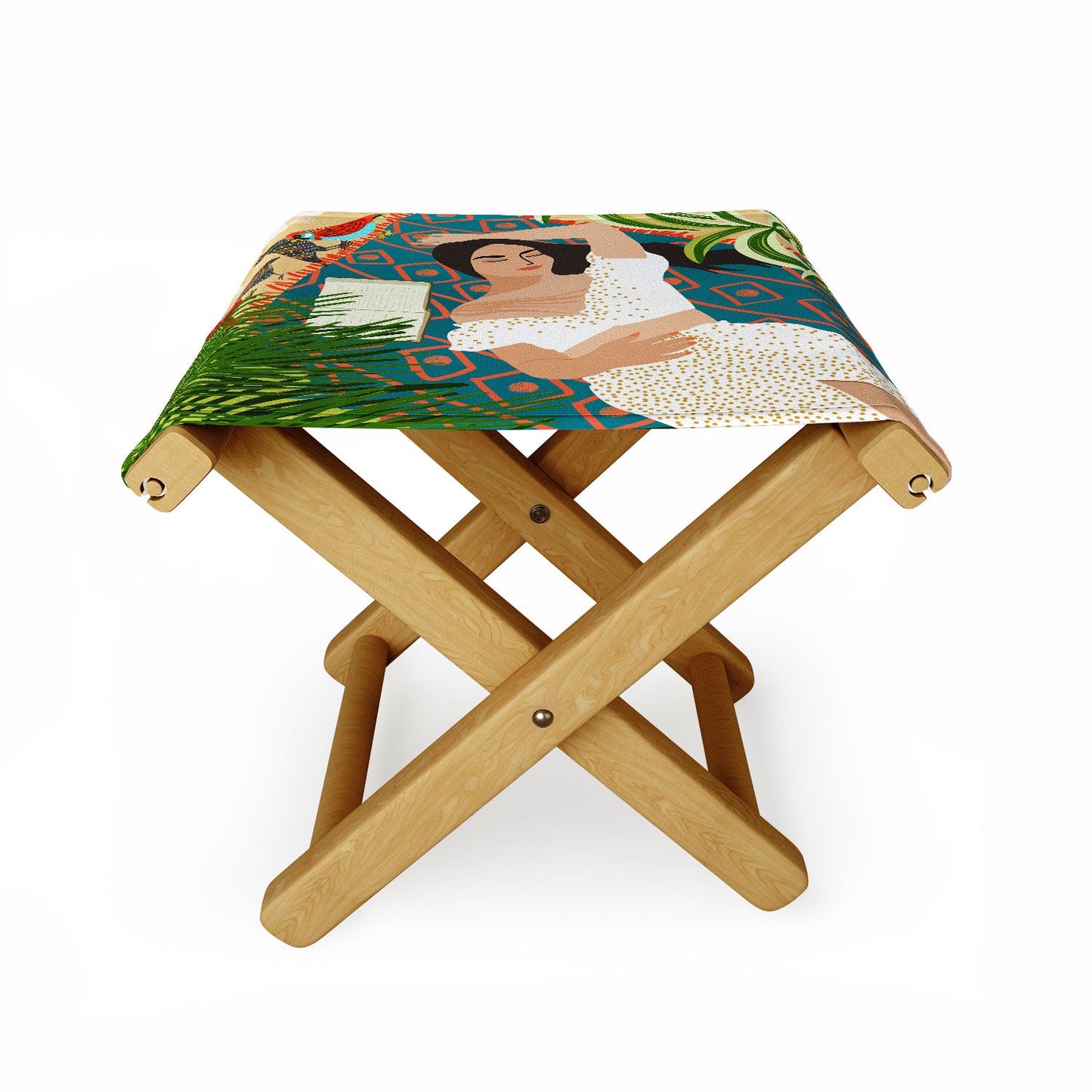 Beach Read Sleep Repeat Folding Stool