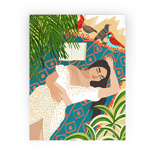 Beach Read Sleep Repeat Mini Art Print