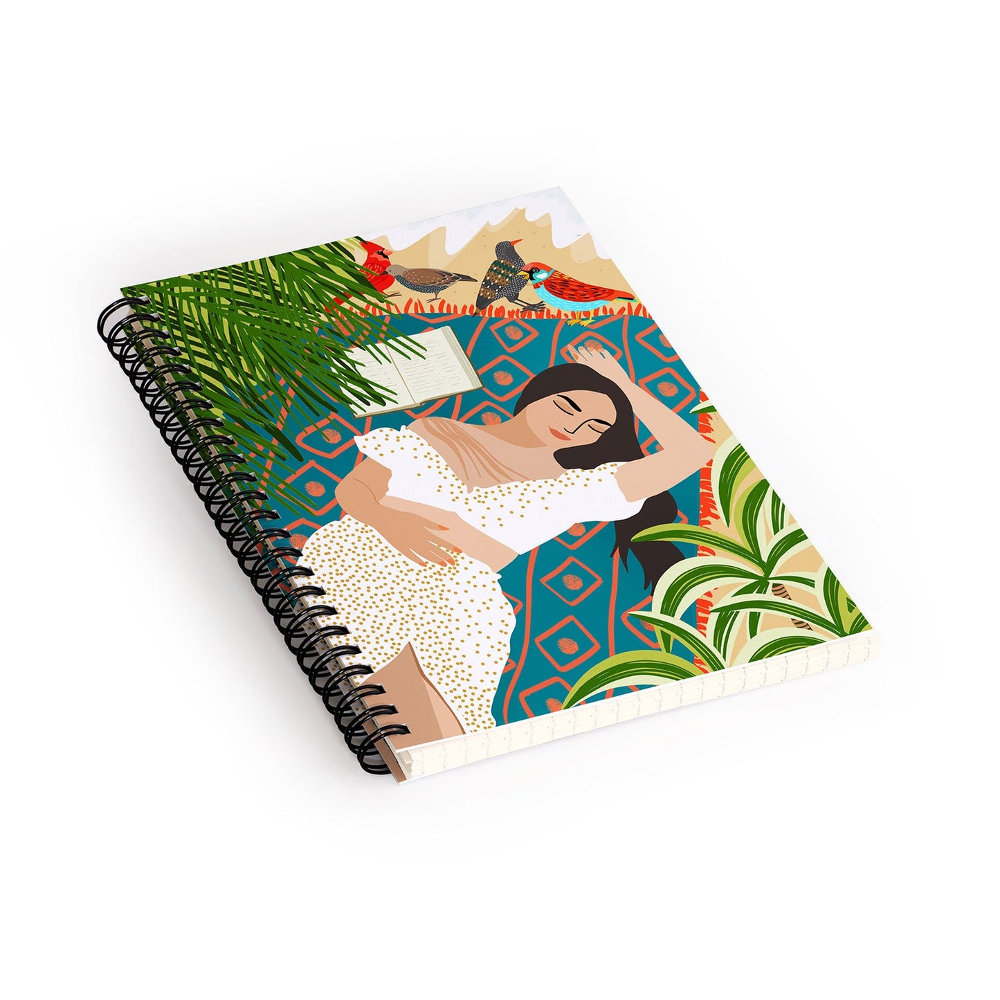 Beach Read Sleep Repeat Spiral Notebook