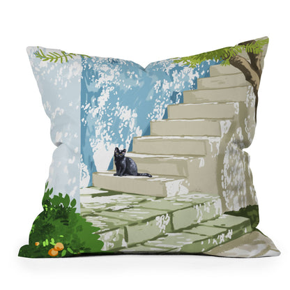 Being a person Outdoor Throw Pillow